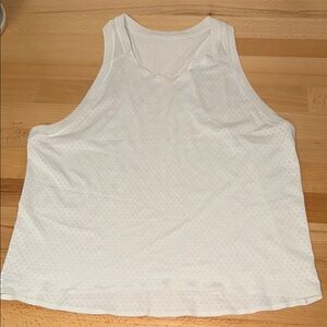 White Sleeveless Tank Top